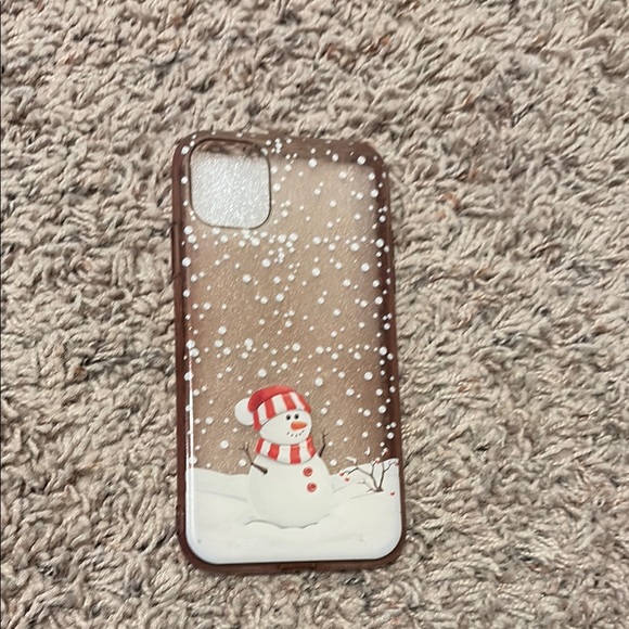 Accessories - Clear Snowman iPhone Case - Festive Winter Phone Cover